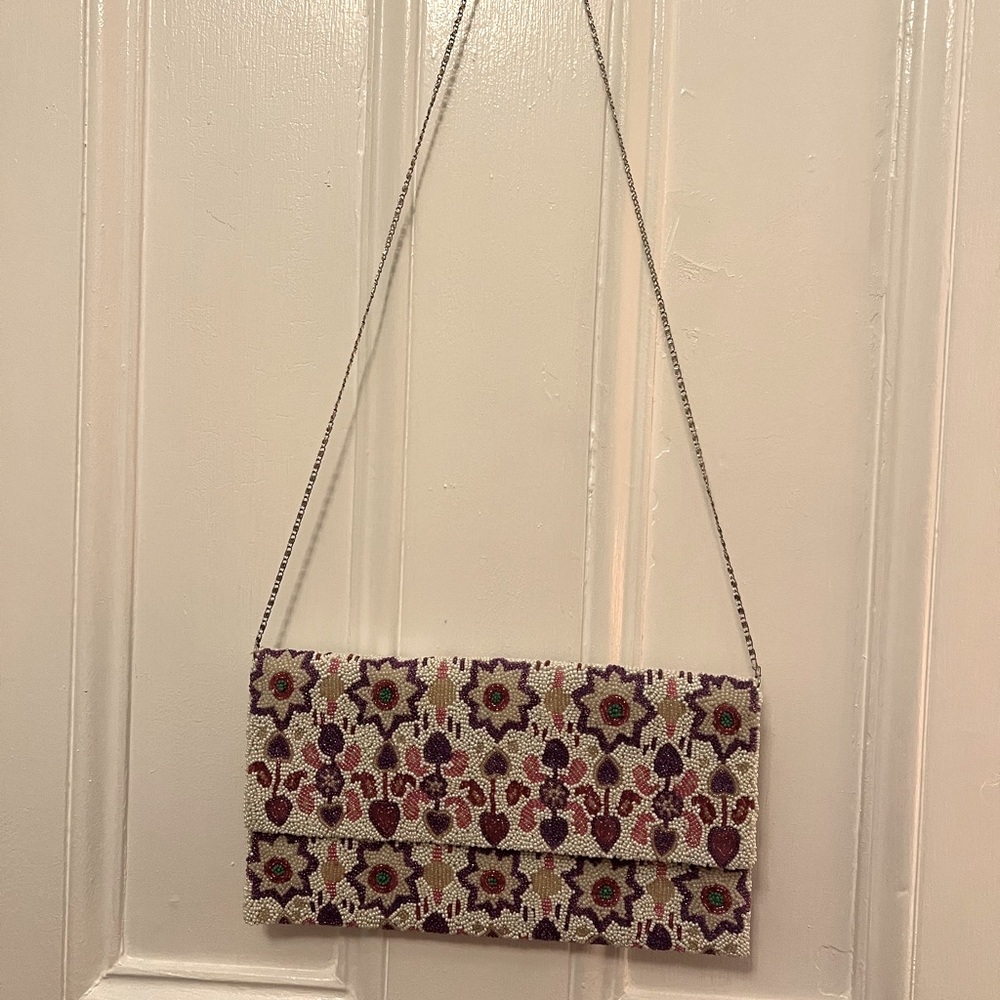 Moyna Beaded Clutch NWOT